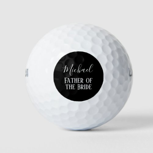 BUDGET Bestman Groomsmen Gifts Black White Golf Balls