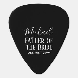 BUDGET Bestman Groomsmen Gifts Black White Guitar Pick