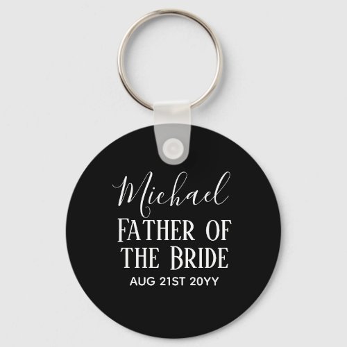 BUDGET Bestman Groomsmen Gifts Black White Keychain