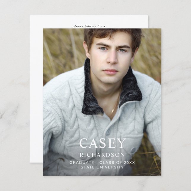 Budget Big Mod Name Photo Graduation Party VER (Front/Back)