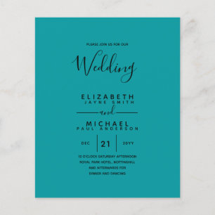 Budget Bilingual Spanish BODA English Wedding
