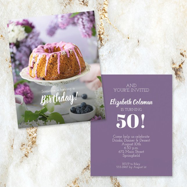 Budget Birthday Cake Party Invitations (Creator Uploaded)