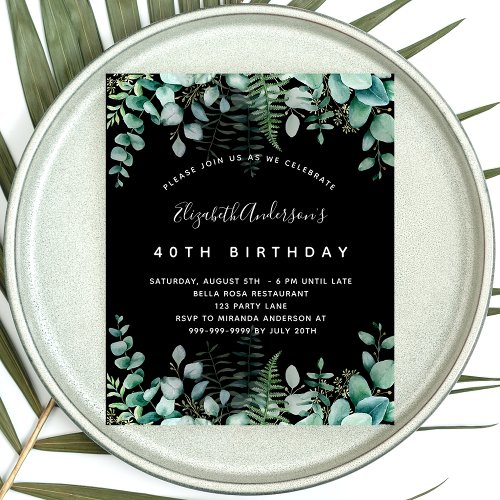 Budget birthday eucalyptus black woodland