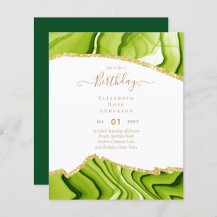 BUDGET BIRTHDAY Invitation ANY 16 18 21st 40 50th