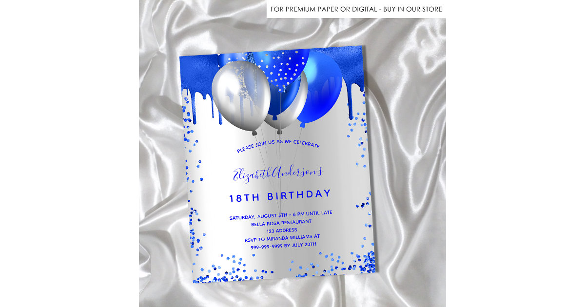 PINK BLUE Age Birthday Balloons 16th 18th 21st 30th 40th Birthday