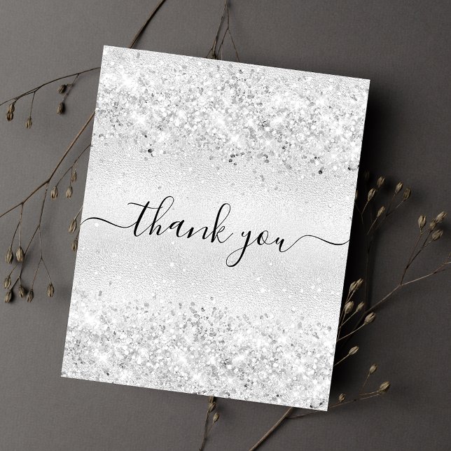 BUDGET Birthday silver glitter dust thank you (Creator Uploaded)
