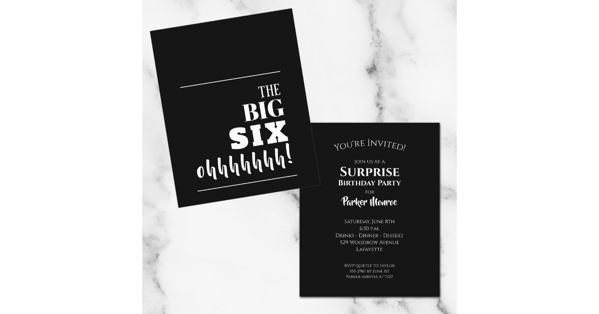 Budget Black and White 60th Birthday Invitations | Zazzle