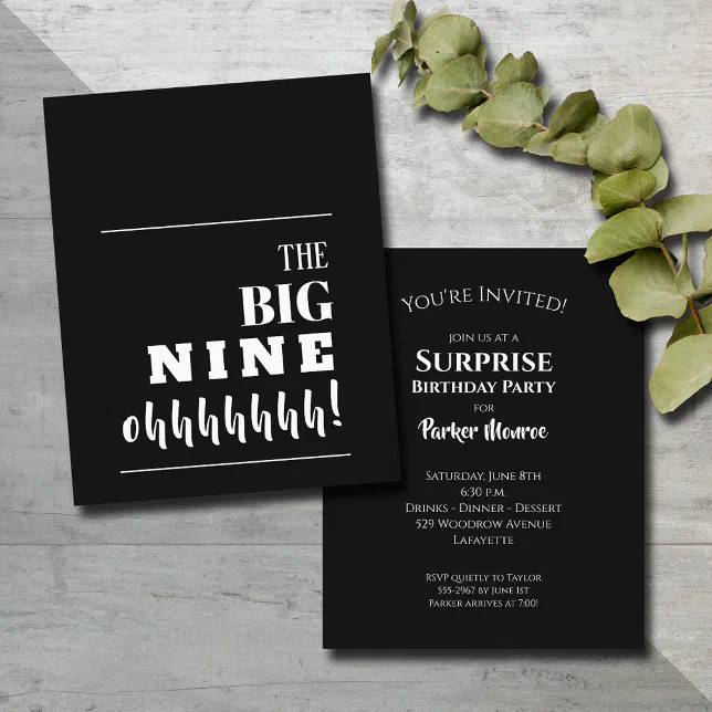 Budget Black and White 90th Birthday Invitations Zazzle