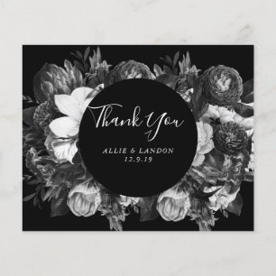 Budget Black and White Thank You Card Flyer