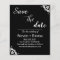 Budget Black and white Wedding Save the Date 