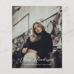 Budget Black Classy Photo Collage Graduation