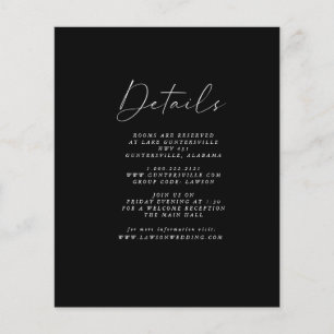 Budget Black Details Card Flyer