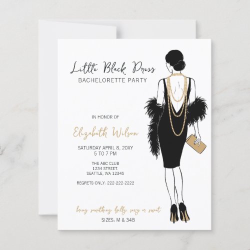 Budget Black Dress High Heels Bachelorette Party