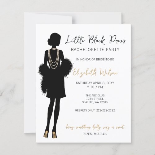 Budget Black Dress High Heels Bachelorette Party