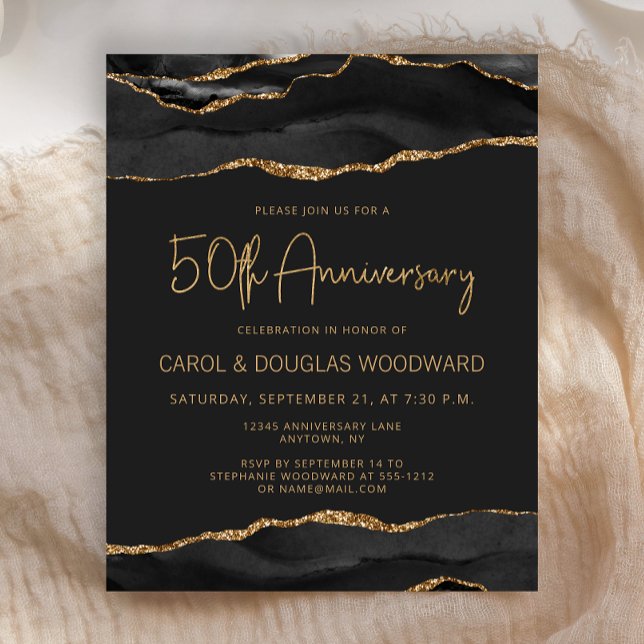 Budget Black Gold Agate Dark 50th Anniversary (Creator Uploaded)