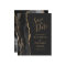 Budget Black Gold Agate Dark Save the Date