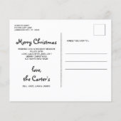 Budget Black Labrador Cardinal Christmas Postcard (Back)