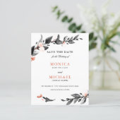 BUDGET BLACK PINK Bloom | Modern SAVE THE DATE (Standing Front)