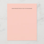 BUDGET BLACK PINK Bloom | Modern SAVE THE DATE (Back)
