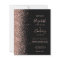Budget Black Rose Gold Glitter Wedding Invitation