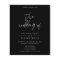 Budget Black Wedding Invitation