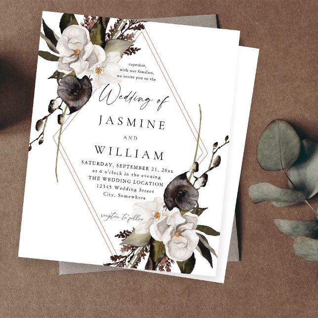 Budget Black & White Floral Wedding (Creator Uploaded)