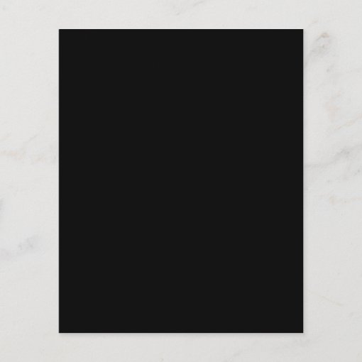Budget Black White Minimalist Wedding Invitation Flyer Zazzle