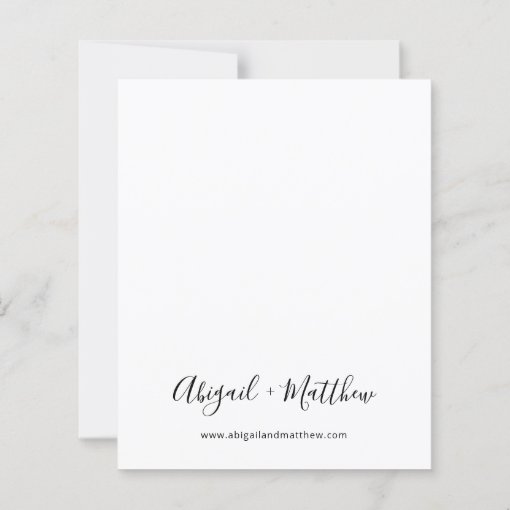 Budget Black White Script Wedding Invitation Zazzle
