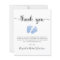 Budget Blue Feet Baby Boy Shower Thank You Card