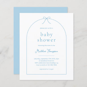 BUDGET Blue Ribbon Bow Boy Baby Shower 