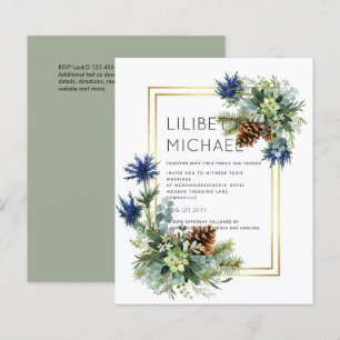 BUDGET Blue Thistle Eucalyptus Wedding Wonderland