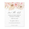 Budget Bohemain Pink Floral Save the Date Photo