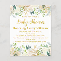 Budget Boho Baby Shower Invitation Gender Neutral