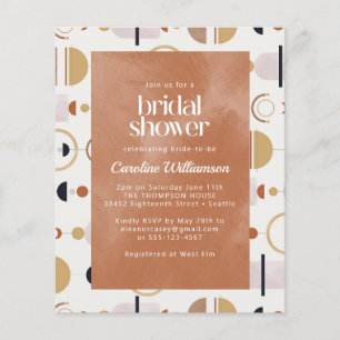 Budget Boho Celestial Terracotta Bridal Shower