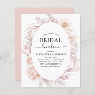 Budget Boho Chic Bridal Luncheon Dusty Pink Desert