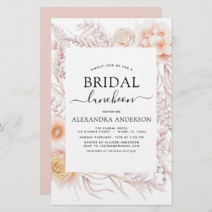 Budget Boho Chic Bridal Luncheon Dusty Pink Desert