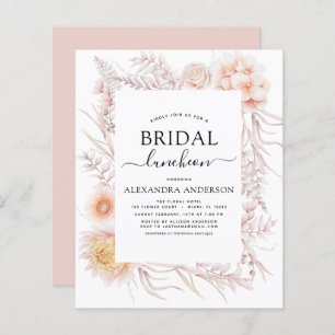 Budget Boho Chic Bridal Luncheon Dusty Pink Desert