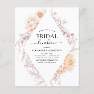 Budget Boho Chic Bridal Luncheon Dusty Pink Desert Flyer
