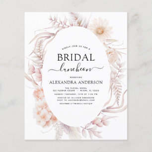 Budget Boho Chic Bridal Luncheon Dusty Pink Desert Flyer