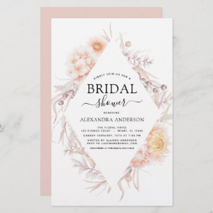 Budget Boho Chic Dusty Pink Desert Bridal Shower