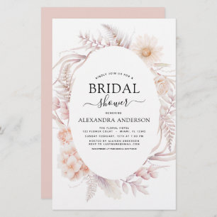 Budget Boho Chic Dusty Pink Desert Bridal Shower