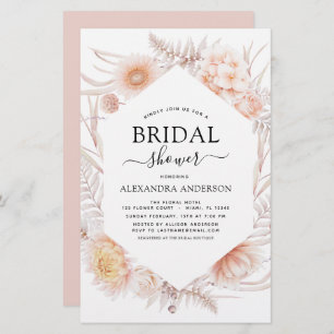 Budget Boho Chic Dusty Pink Desert Bridal Shower