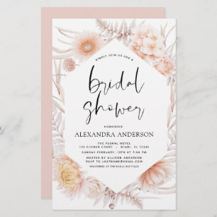 Budget Boho Chic Dusty Pink Desert Bridal Shower