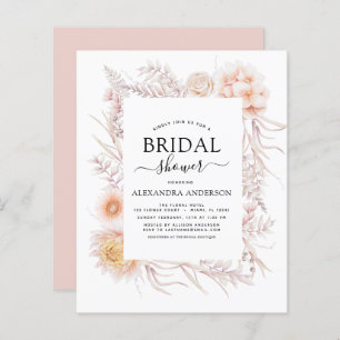 Budget Boho Chic Dusty Pink Desert Bridal Shower