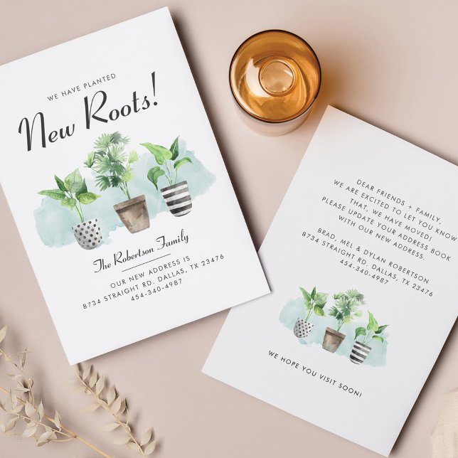 Budget Boho Chic New Roots Moving Announcement (Creator Uploaded)