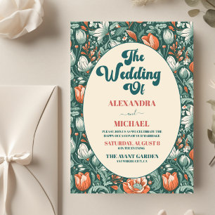 Budget Boho Chic Retro Colorful Floral Wedding