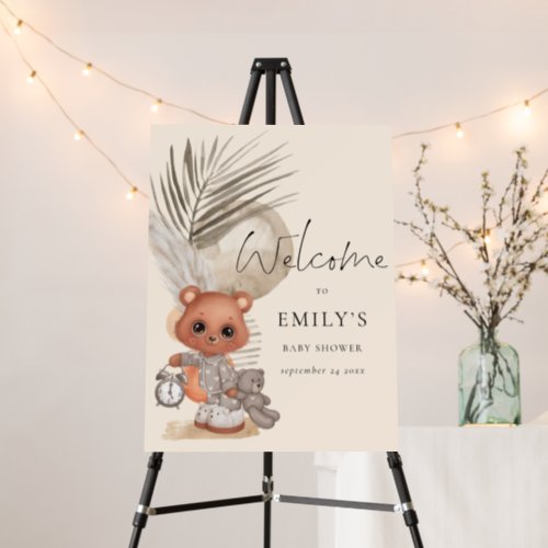 Budget Boho Chic Welcome to Baby Shower  Foam Board