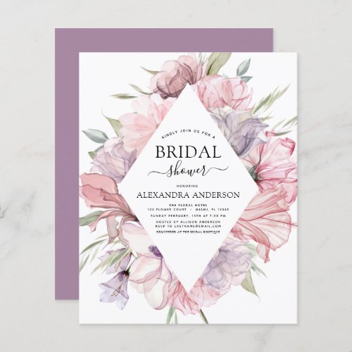 Budget Boho Dusty Pink Purple Bridal Shower