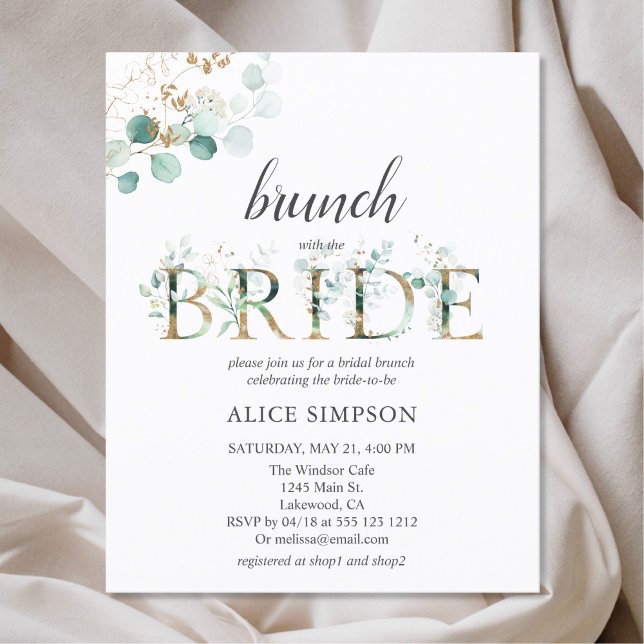 Budget Boho Eucalyptus Leaves Bridal Brunch Shower (Creator Uploaded)