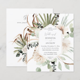 Budget Boho Eucalyptus Palm Leaf& Floral Wedding 3